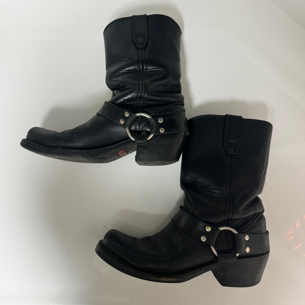 Size 9 black Durango leather motorcycle boots